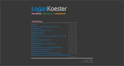 Desktop Screenshot of blog.logankoester.com