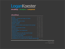 Tablet Screenshot of blog.logankoester.com